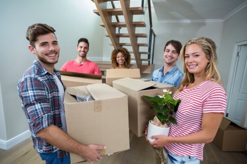 Moving truck used for a flat or family home relocation in Twickenham