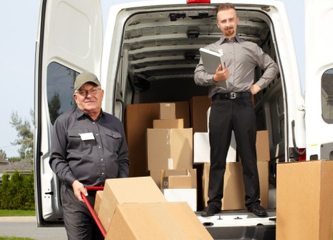 Commercial moving truck for offices and business moves in Twickenham