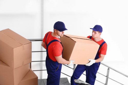 Removal team preparing a quick house move in Twickenham