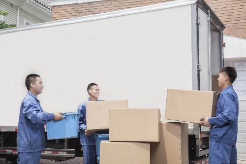 Furniture and boxes being transported by a Twickenham man with a van