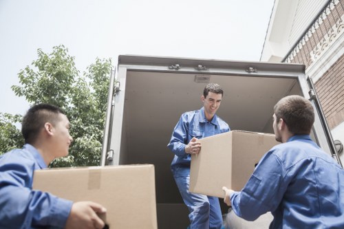 Careful packing and transport of large furniture items