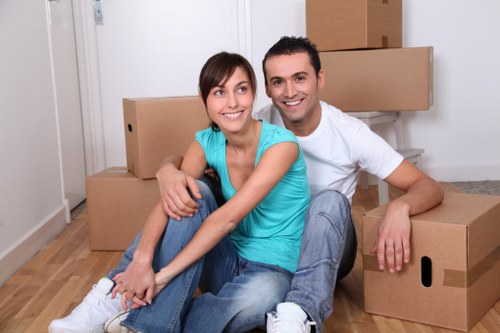Local team handling furniture collection in Twickenham streets