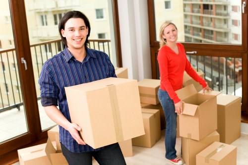 Moving van loading items for a Twickenham removal service